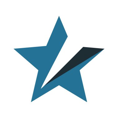 Yıldız logo simge vektör