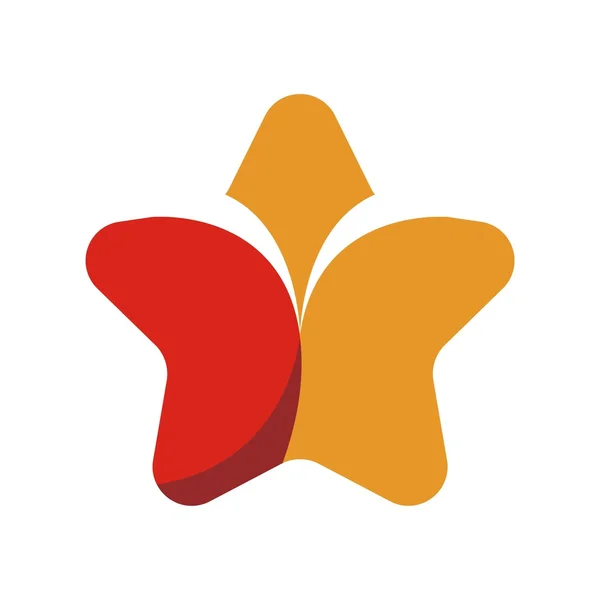 Vetor ícone logotipo estrela —  Vetores de Stock