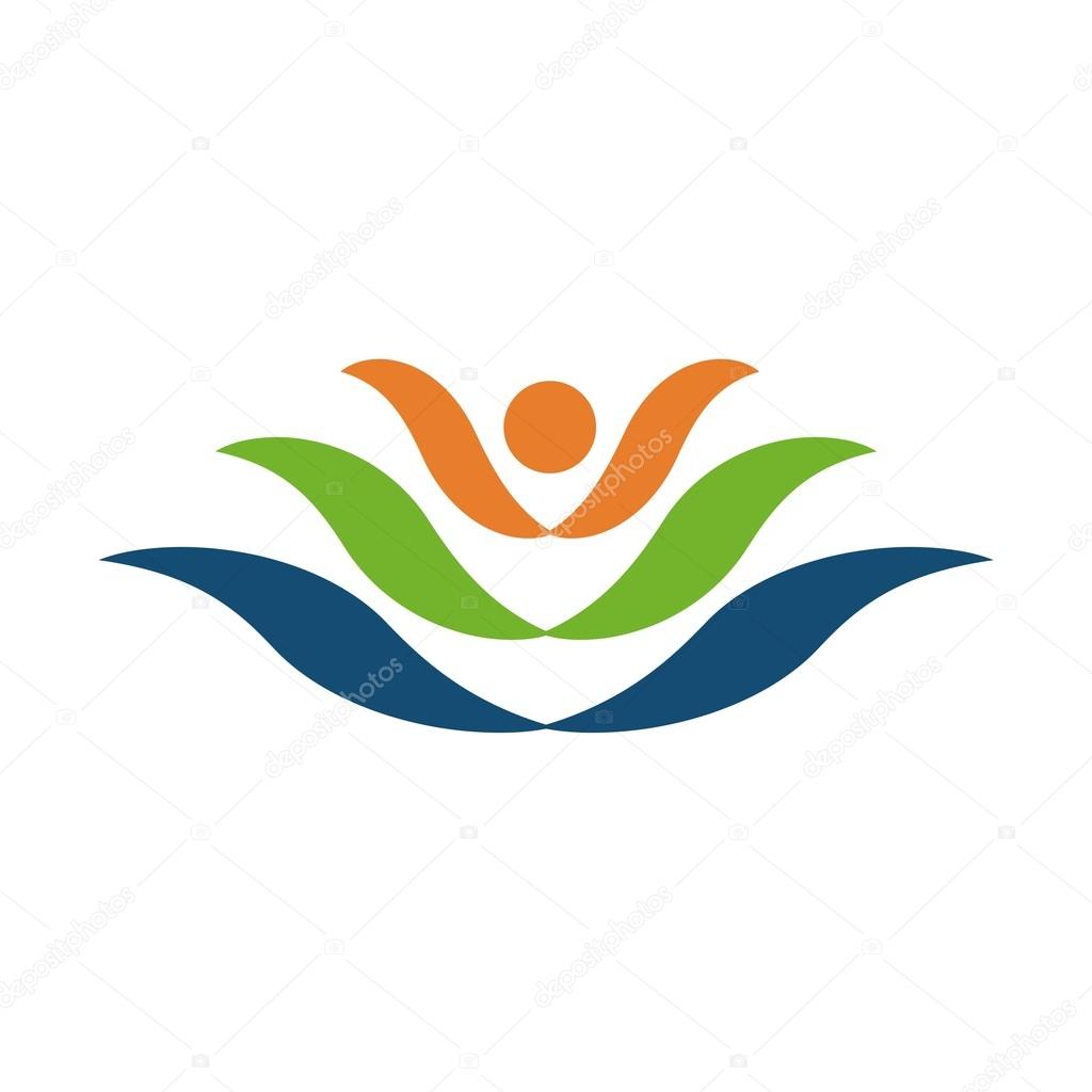 Symbol icon teamwork people human colorful design vector