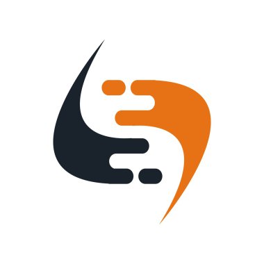 Yazı logo simge vektör