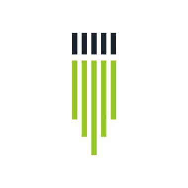 Yazı logo simge vektör