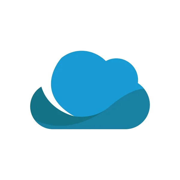 Vecteur de technologie Logo Cloud — Image vectorielle