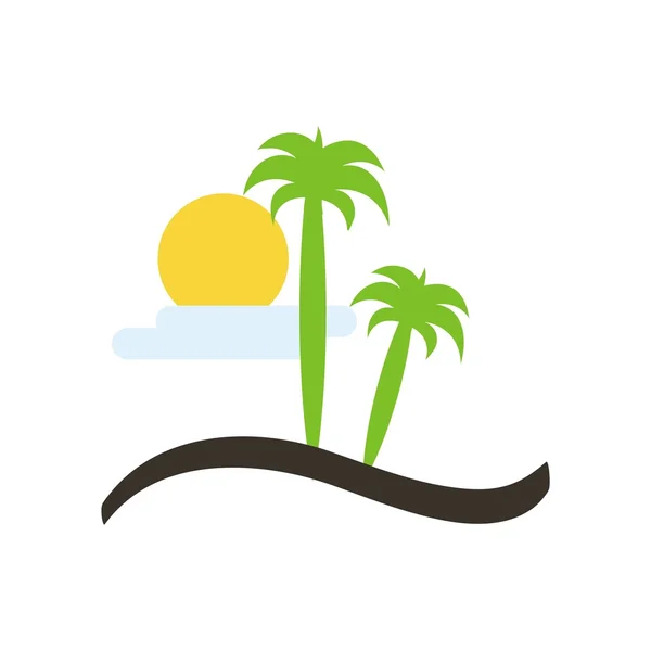 Logotipo Vetor paisagem férias — Vetor de Stock