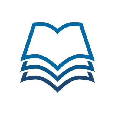 Logo simge vektör kitaplar