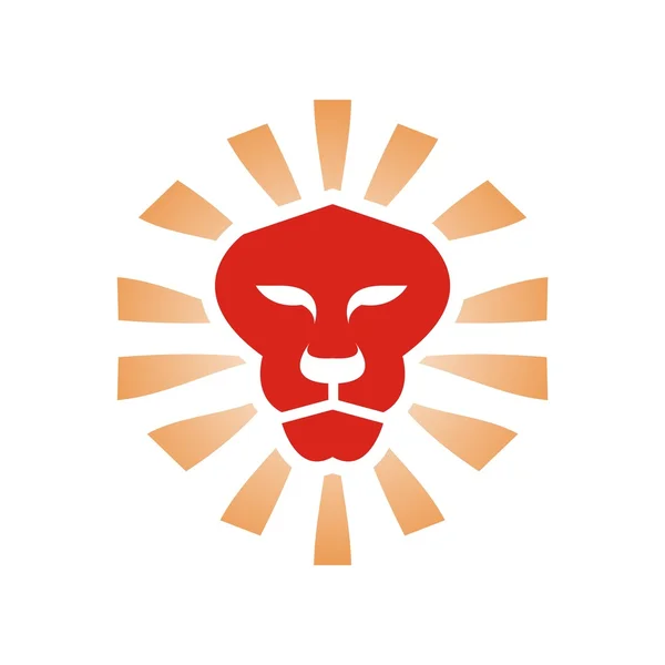 Logo roi lion vecteur animal — Image vectorielle