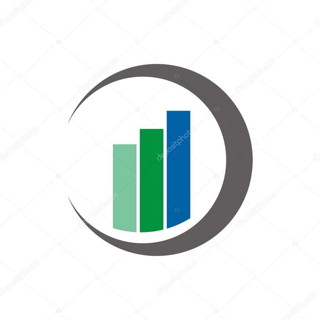 Abstract design accounting & financial logo template element symbol vector