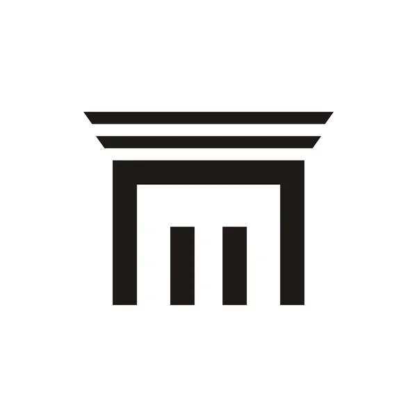 Desain logo pengacara & hukum - Stok Vektor