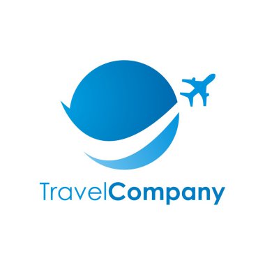 Seyahat logo simge vektör