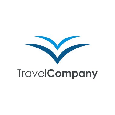 Seyahat logo simge vektör