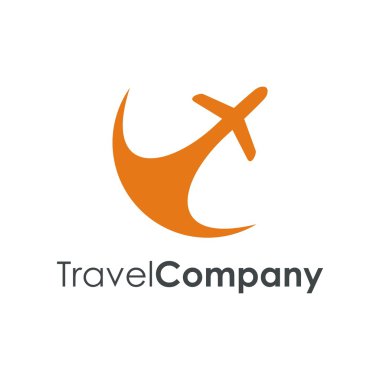 Seyahat logo simge vektör