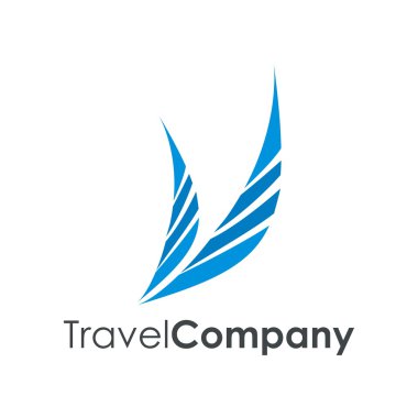 Seyahat logo simge vektör