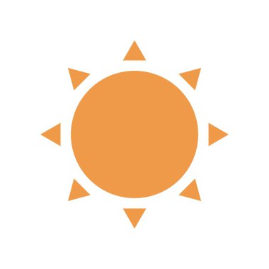 Doğal güneş logo vektör