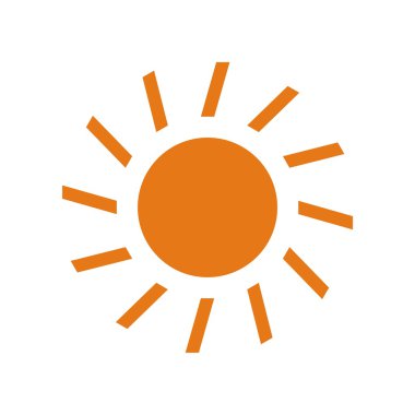 Doğal güneş logo vektör
