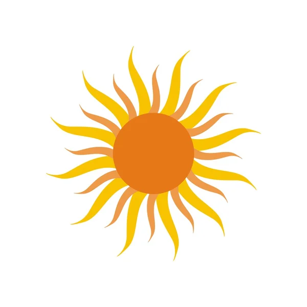 Vecteur de logo solaire naturel — Image vectorielle