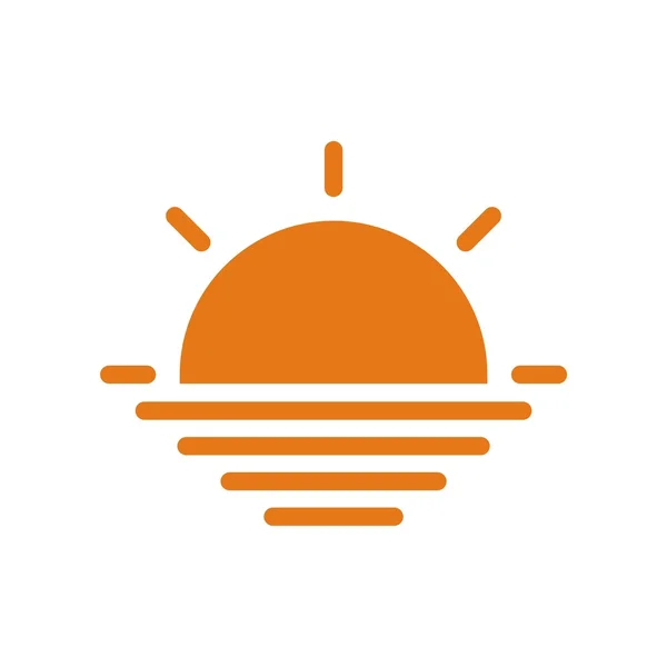 Naturliga solen logotypen vektor — Stock vektor
