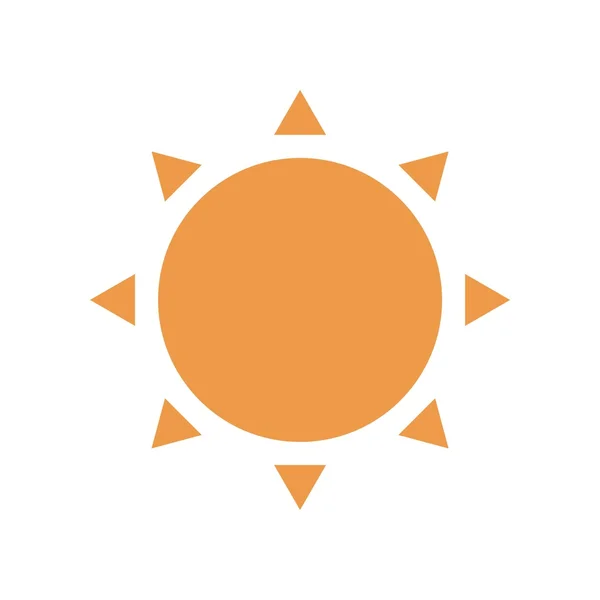 Vecteur de logo solaire naturel — Image vectorielle