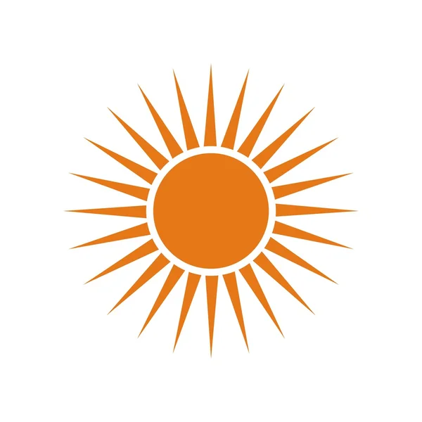 Vecteur de logo solaire naturel — Image vectorielle