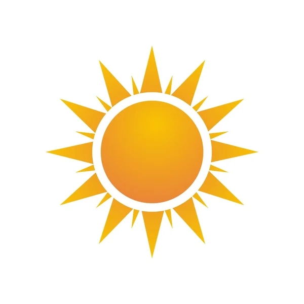 Vecteur de logo solaire naturel — Image vectorielle