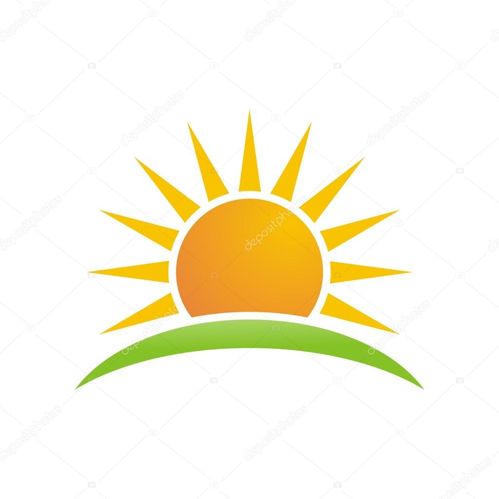 Design illustration sun rays icon logo symbol vector