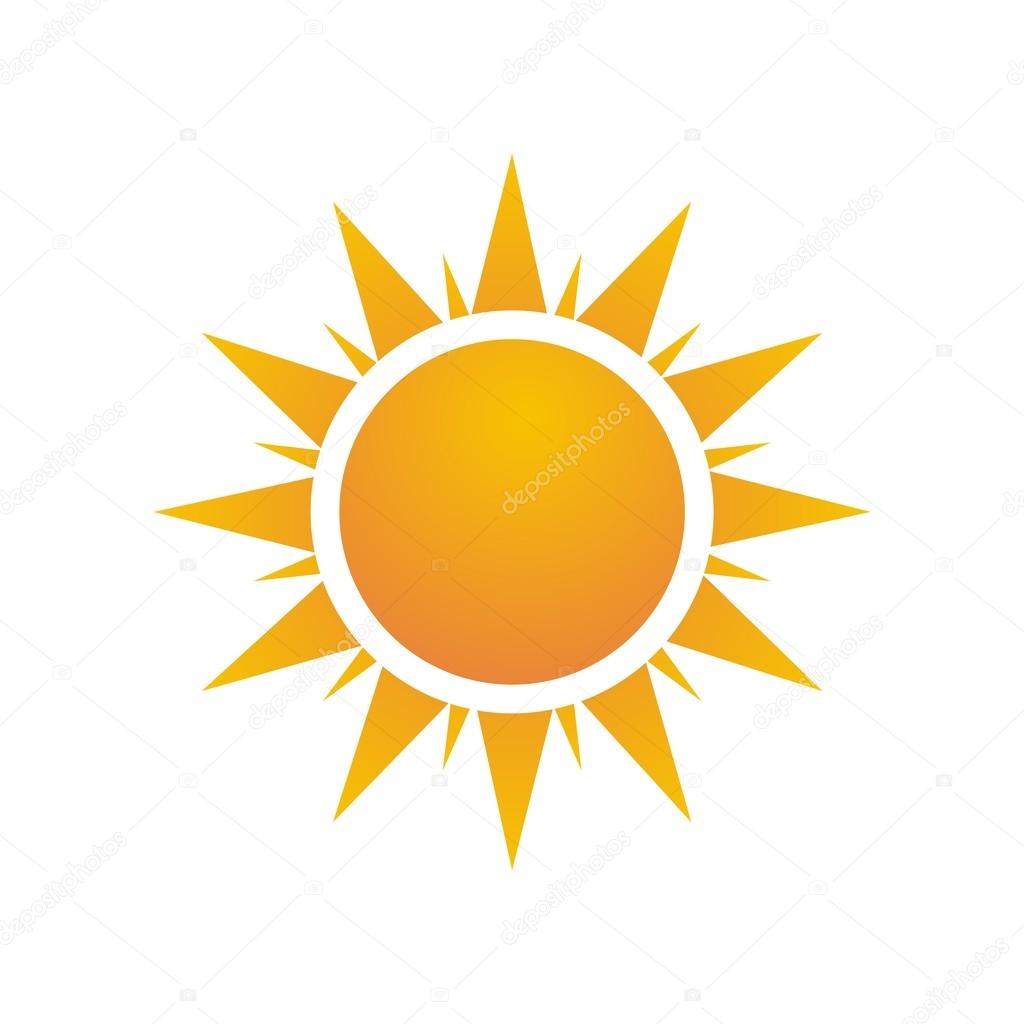 Design illustration sun rays icon logo symbol vector