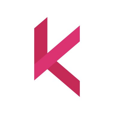K logo yazı sembolü alfabesi