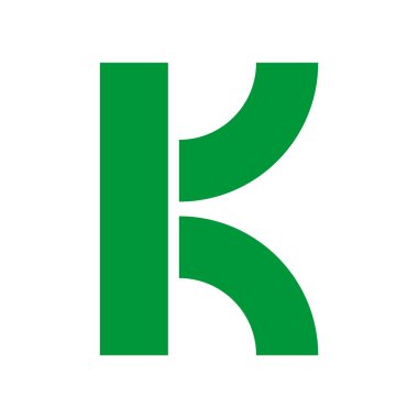 K logo yazı sembolü alfabesi