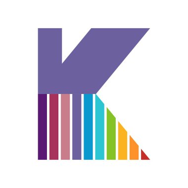 K logo yazı sembolü alfabesi