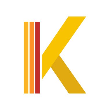 K logo yazı sembolü alfabesi