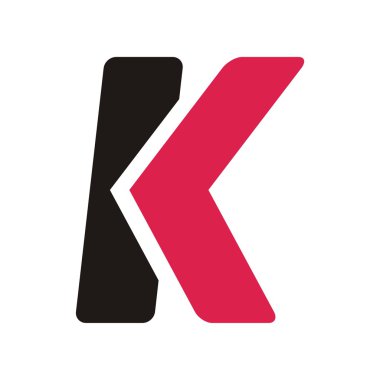 K logo yazı sembolü alfabesi