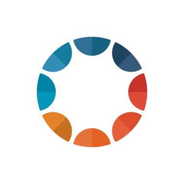 Daire logo simge vektör