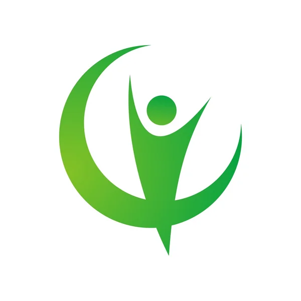 Hälso-och Logotypdesign — Stock vektor