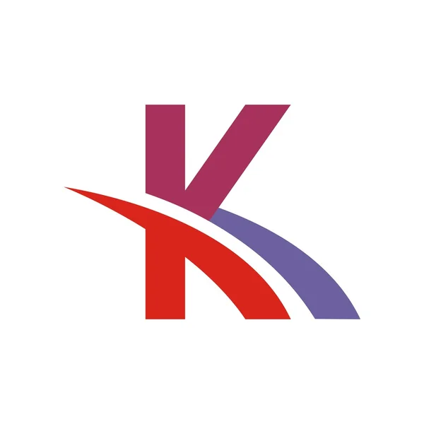 Símbolo alfabeto letras K logo — Vector de stock