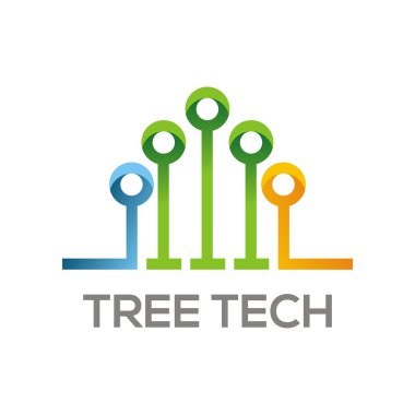 Teknoloji bağlantısı logo vektör