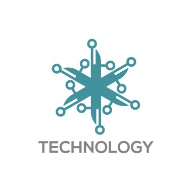 Teknoloji bağlantısı logo vektör