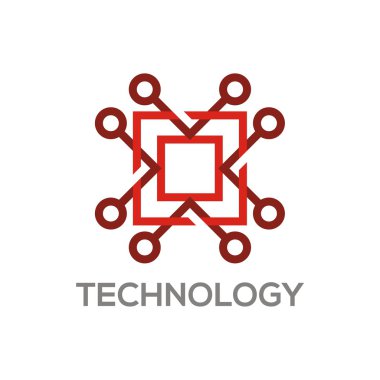 Teknoloji bağlantısı logo vektör