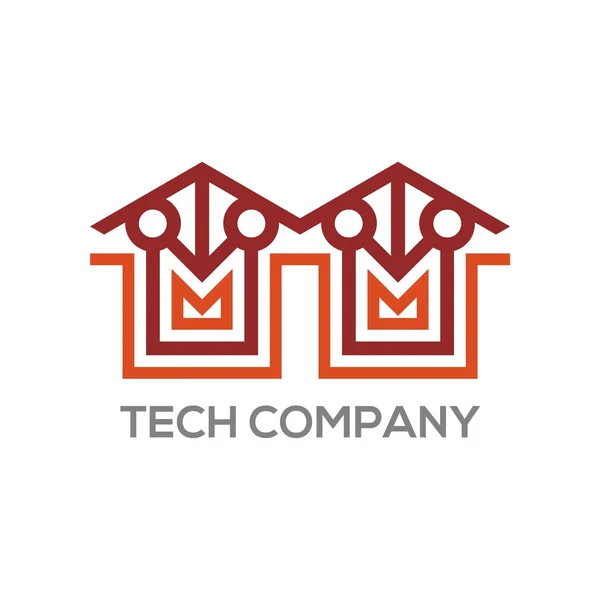 Technologie verbinding logo vector — Stockvector