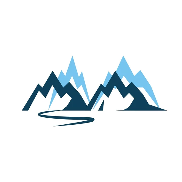 Berg logo landschap symbool pictogram vector — Stockvector