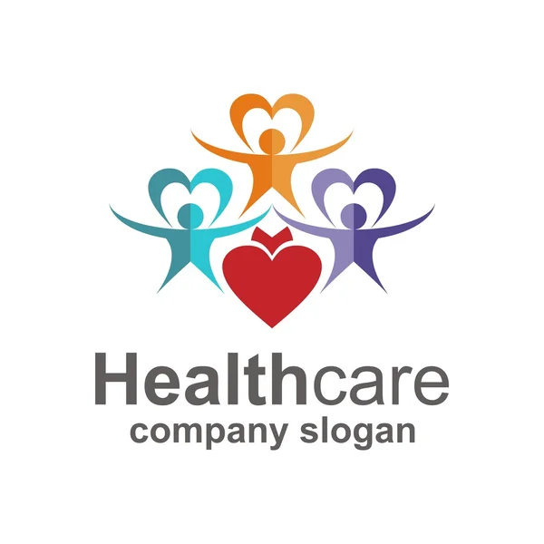Health care logo design — Stock Vector