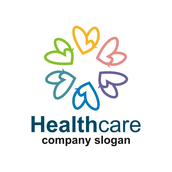 Health care logo design — Stock Vector