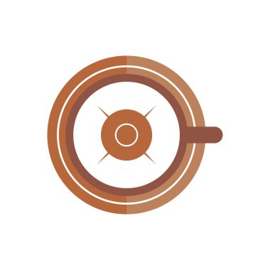 Çay ve kahve logo simge vektör