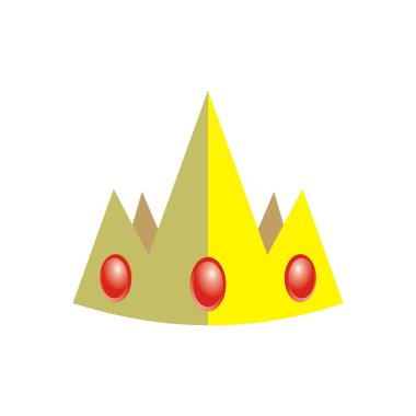 Taç logo simge vektör