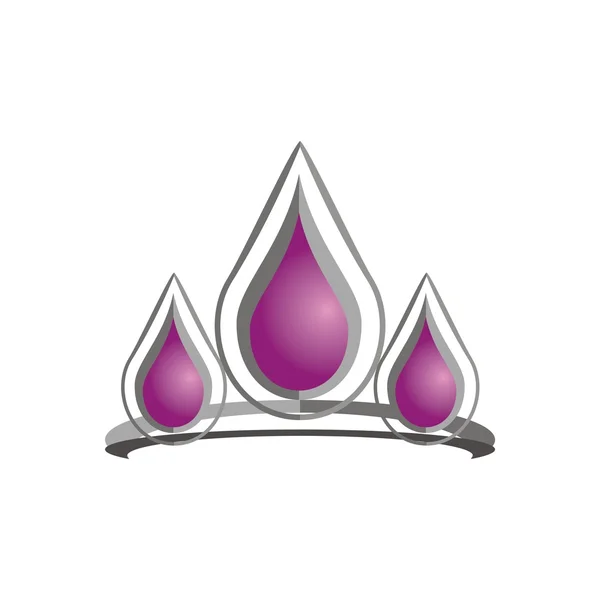 Вектор піктограми логотипу Crown — стоковий вектор