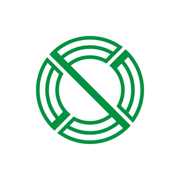 Vektor ikon logo lingkaran - Stok Vektor
