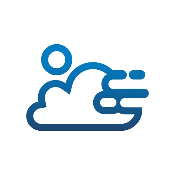 Logo nuage vecteur — Image vectorielle
