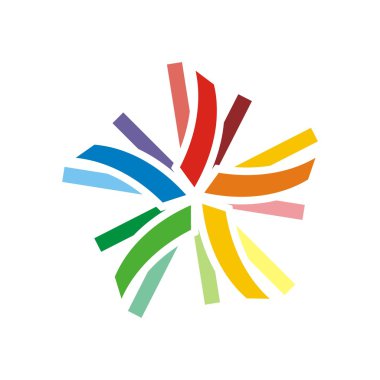 Logo soyut yıldız sembolü vektör