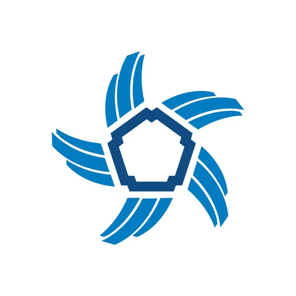 Logo abstrait étoile symbole vecteur — Image vectorielle