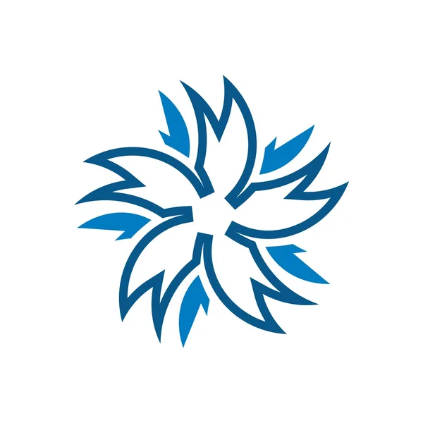 Logo abstrait étoile symbole vecteur — Image vectorielle