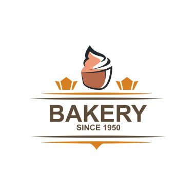 Doğum günü pastası Logo simge vektör