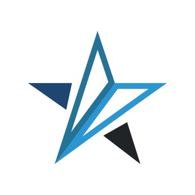 Yıldız logo simge vektör