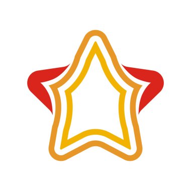 Yıldız logo simge vektör